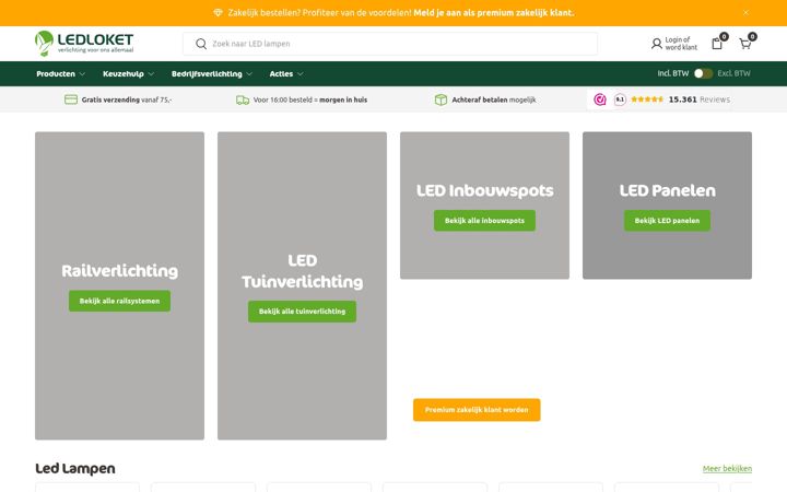 Screenshot of ledloket.be