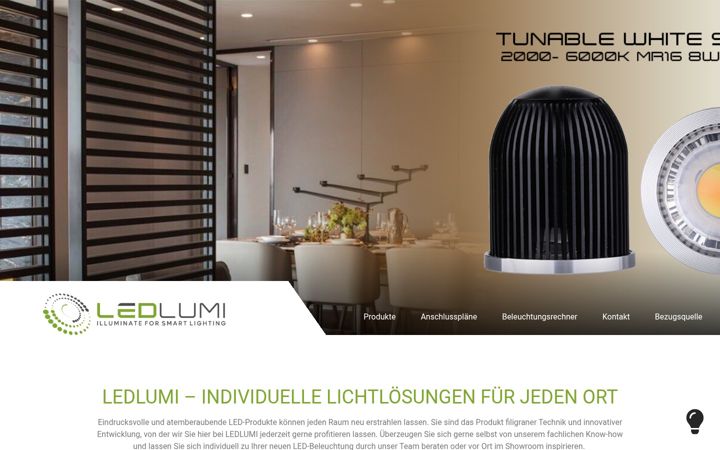 Screenshot of ledlumi.de