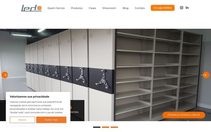 Screenshot of ledmoveis.com.br