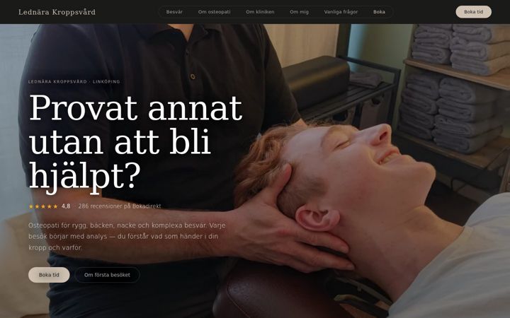 Screenshot of lednara.se
