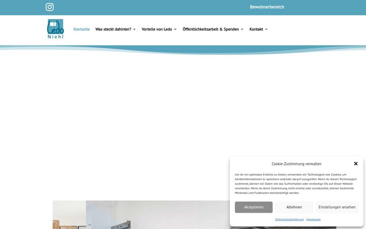 Screenshot of ledo-wohnen.de