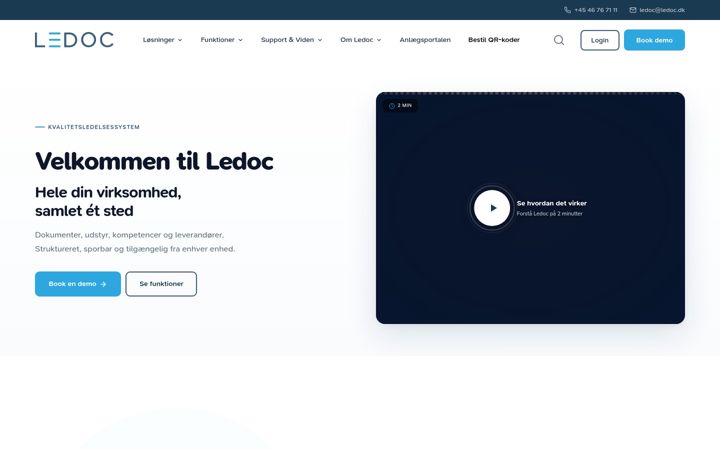 Screenshot of ledocsystem.dk