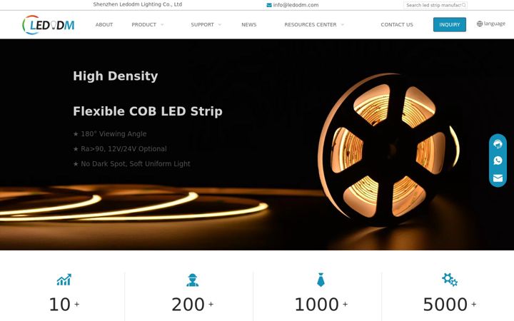 Screenshot of ledodm.com