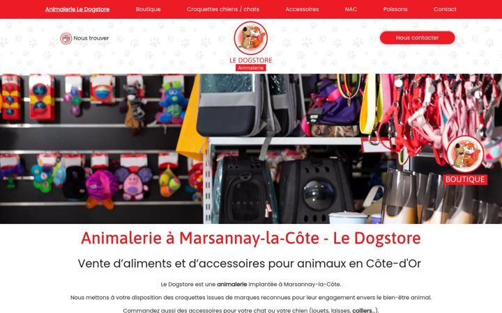 Screenshot of ledogstore.fr