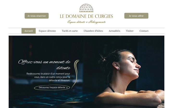 Screenshot of ledomainedecurgies.com