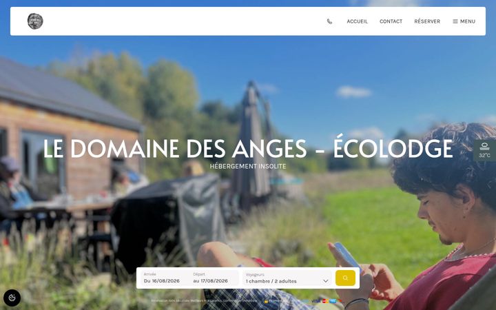 Screenshot of ledomainedesanges.fr