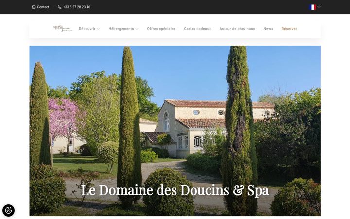 Screenshot of ledomainedesdoucins.com