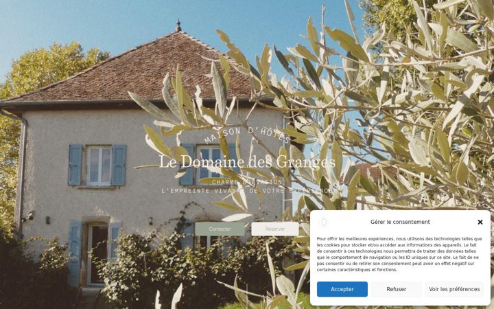 Screenshot of ledomainedesgranges.fr