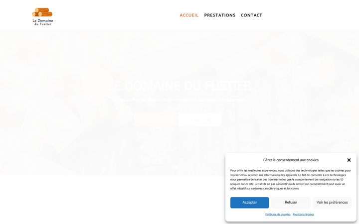 Screenshot of ledomainedufustier.fr