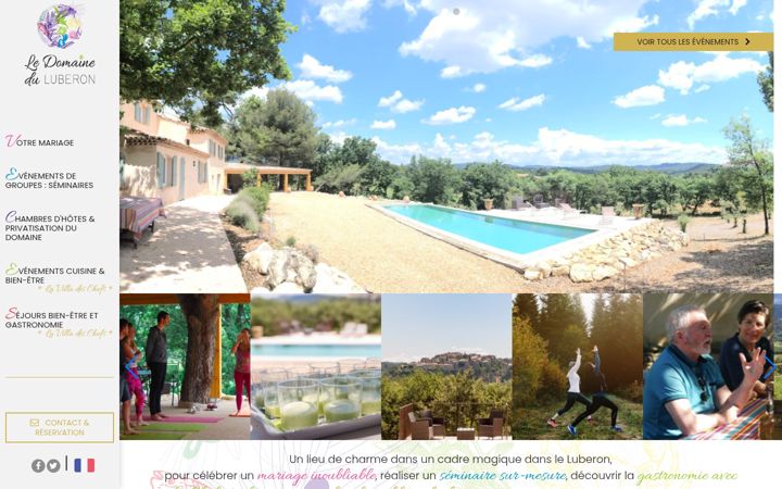 Screenshot of ledomaineduluberon.com