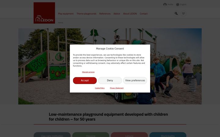 Screenshot of ledonplay.com