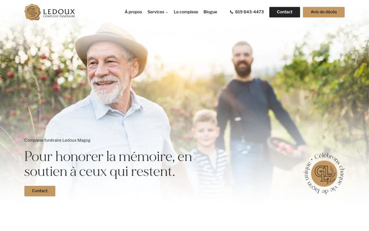Screenshot of ledouxmagog.com