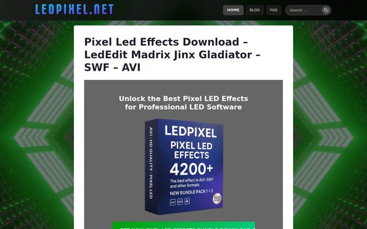 Screenshot of ledpixel.net