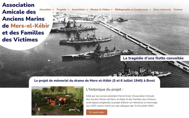 Screenshot of ledrame-merselkebir.fr