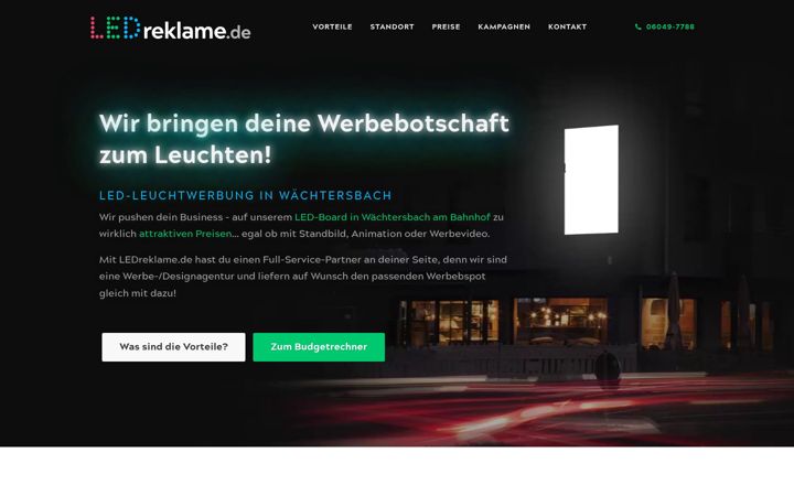 Screenshot of ledreklame.de