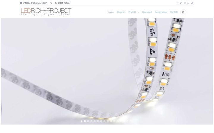 Screenshot of ledrichproject.com
