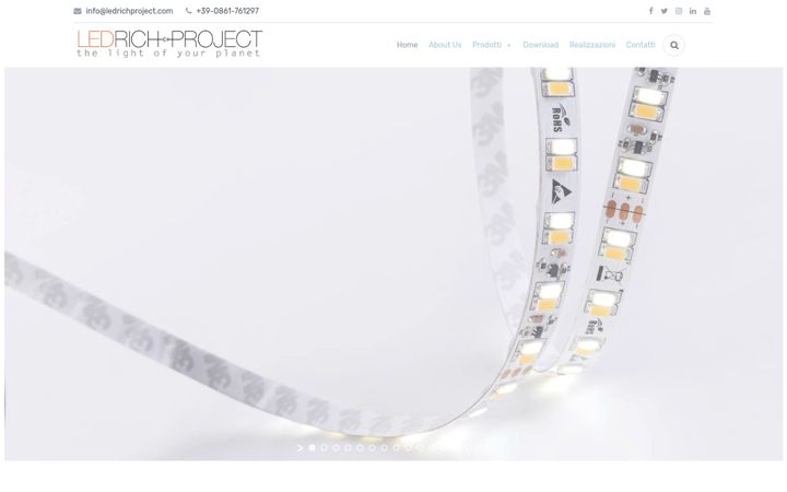 Screenshot of ledrichproject.net