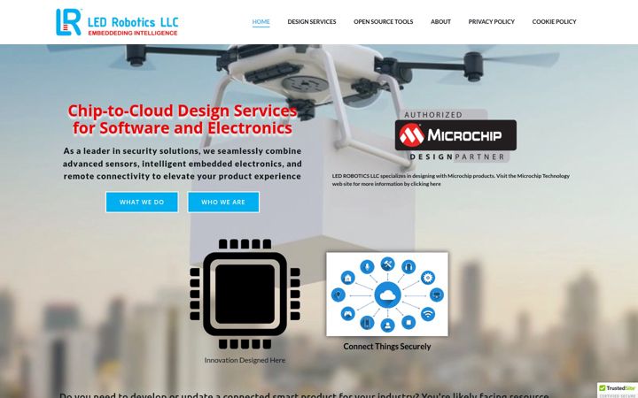 Screenshot of ledrobotics.com