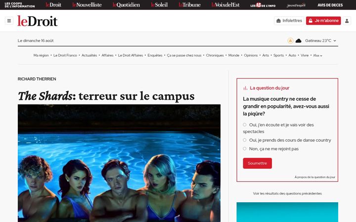 Screenshot of ledroitfranco.com