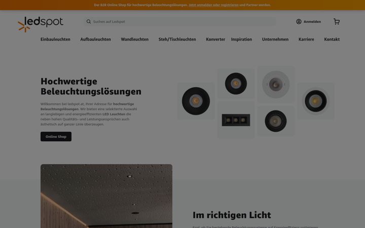 Screenshot of ledspot.at