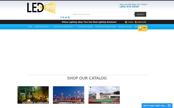 Screenshot of ledspot.com