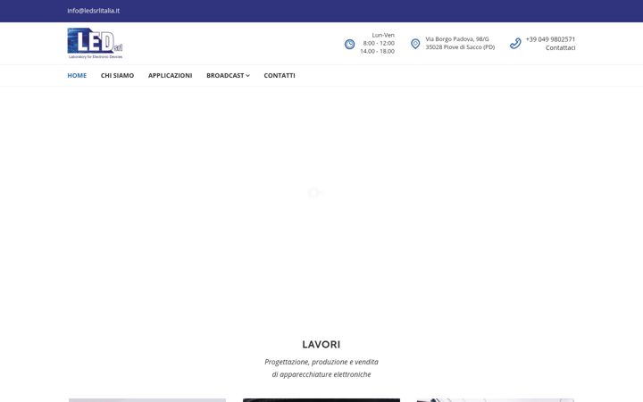 Screenshot of ledsrlitalia.it