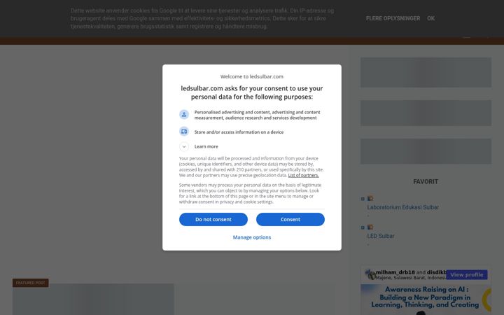 Screenshot of ledsulbar.com