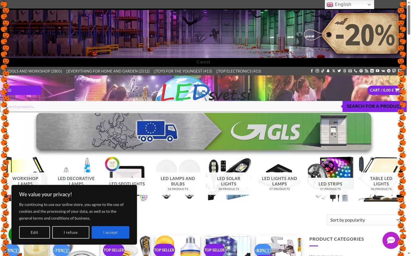 Screenshot tal-banner tal-kunsens muri qabel kwalunkwe interazzjoni