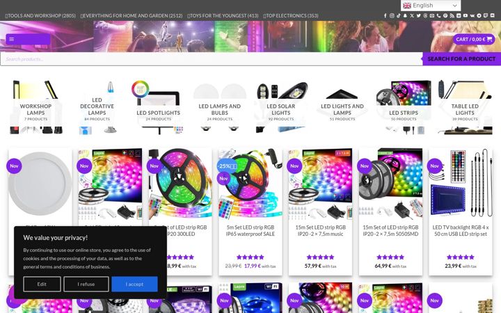 Screenshot of ledsvet.si