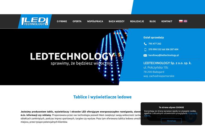 Screenshot of ledtechnology.pl