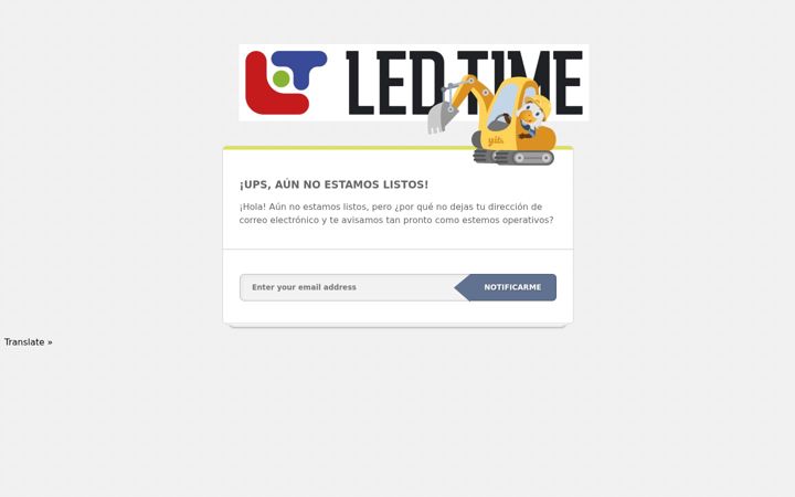 Screenshot of ledtime.es