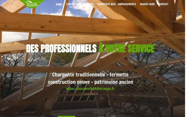 Screenshot of leduc-charpente.fr