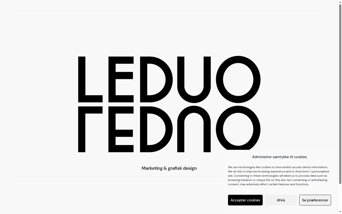 Captura de ecrã do banner de consentimento apresentado antes de qualquer interação