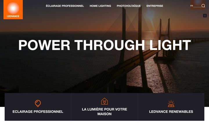 Screenshot of ledvance.fr