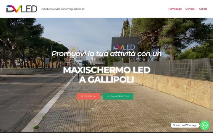 Screenshot of ledwallgallipoli.it