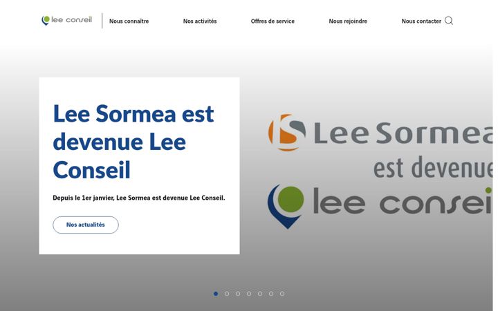Screenshot of lee-conseil.fr