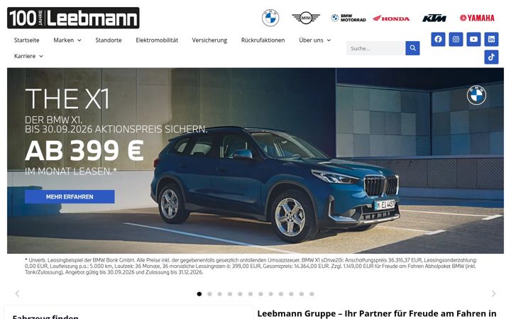 Screenshot of leebmann.de