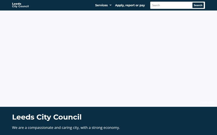 Screenshot of leeds.gov.uk