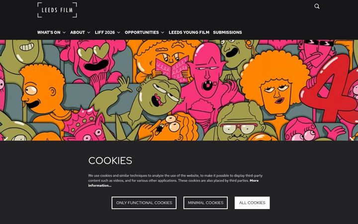Screenshot of leedsfilm.com