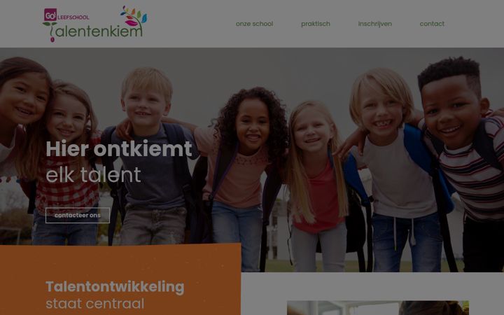 Screenshot of leefschooltalentenkiem.be