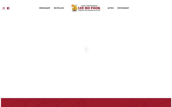 Screenshot of leehofook.nl