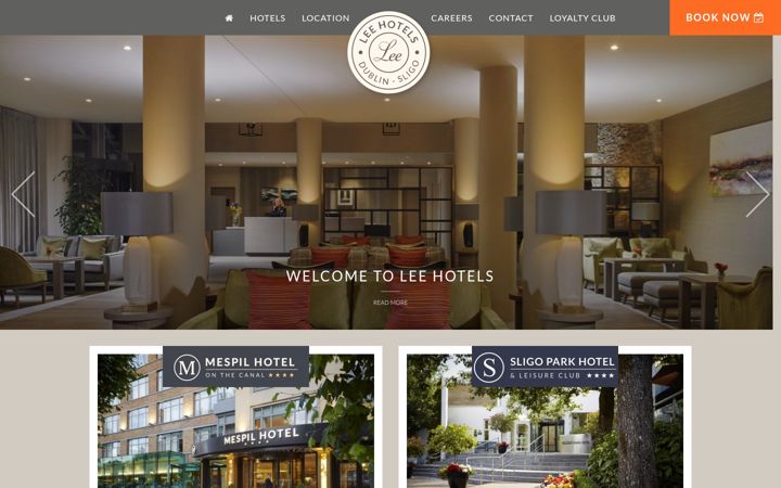 Screenshot of leehotels.com