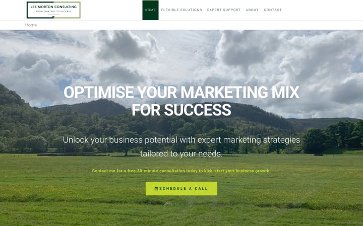 Screenshot of leemortonconsulting.co.uk