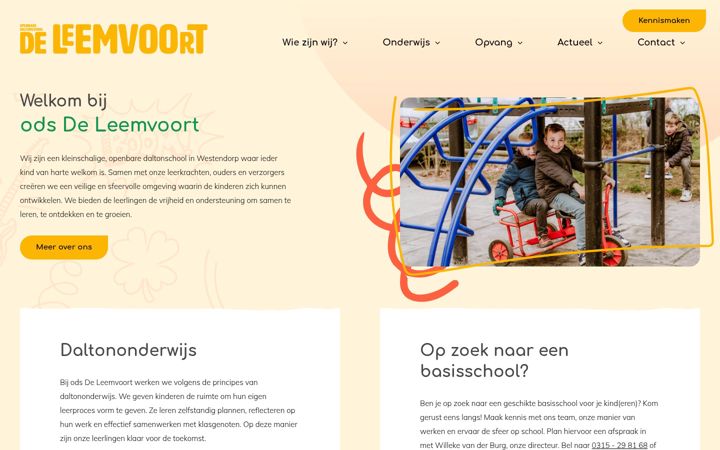 Screenshot of leemvoort.nl