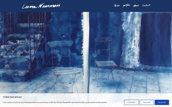 Screenshot of leenanammari.co.uk