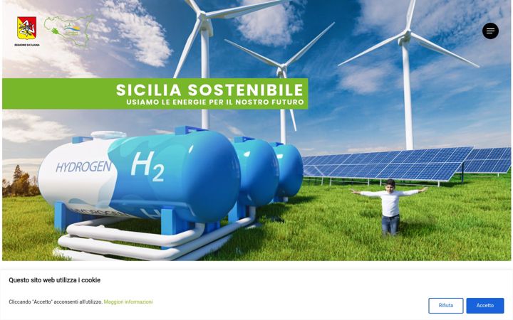 Screenshot of leenergiedellasicilia.it