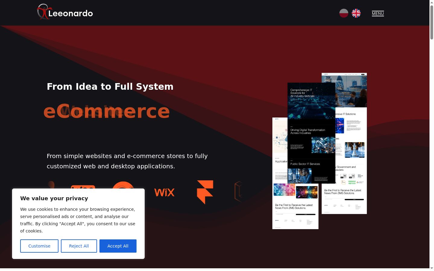 Screenshot του banner συγκατάθεσης που εμφανίστηκε πριν από οποιαδήποτε αλληλεπίδραση