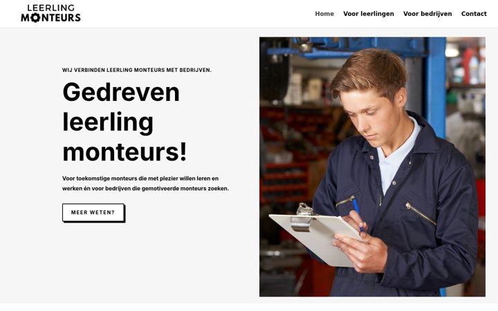Screenshot of leerlingmonteurs.nl