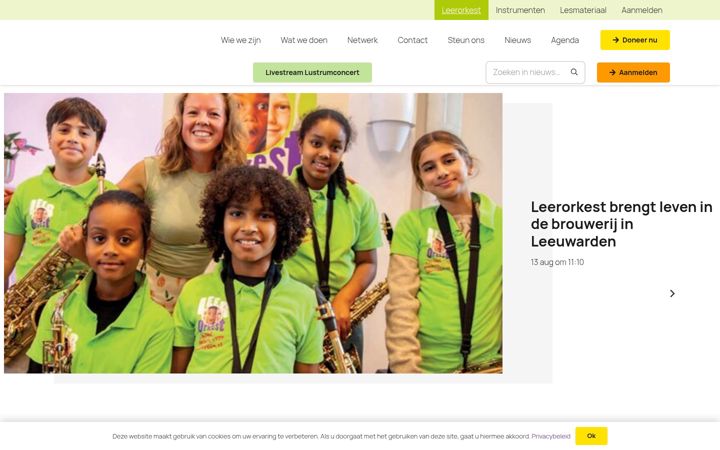 Screenshot of leerorkest.nl