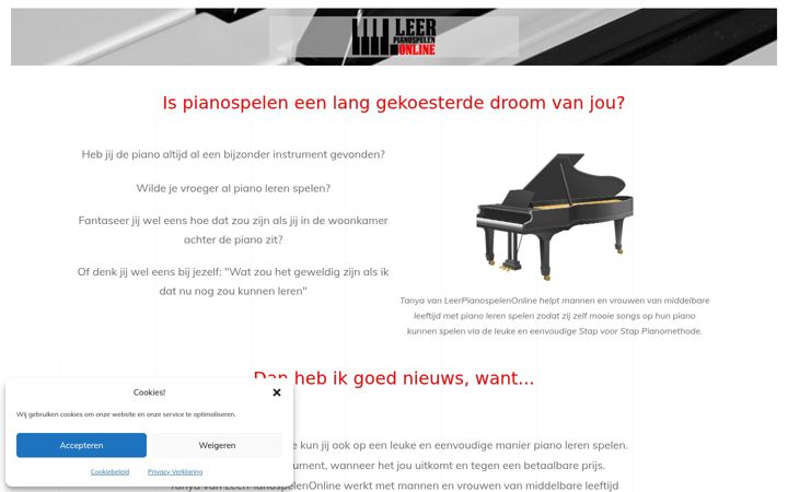 Screenshot of leerpianospelenonline.nl